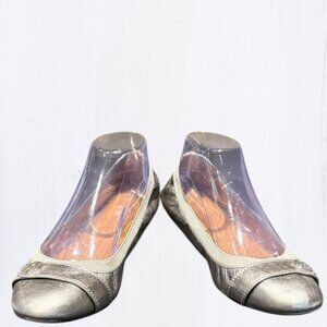 Coach Classic Chelsey Metallic Slip On Ballet Flats 8.5